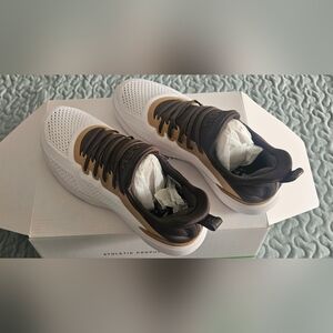 APL Men's Or Woman's White and Brown Athletic Shoes